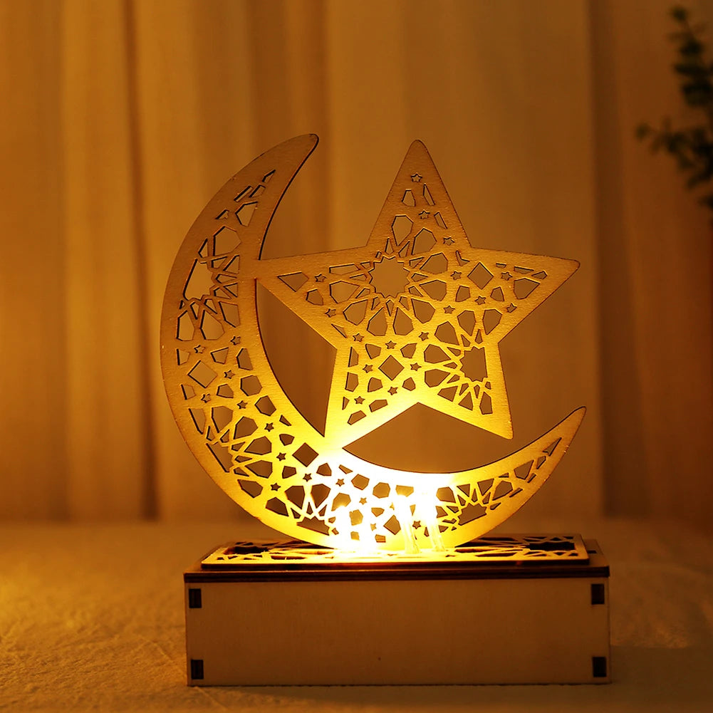 Ramadan Desk Lamp Led Moon Lamp Decoration for Home Metal Ramadan Kareem Light Decoration Eid Mubarak Muslim Eid Al Adha Gifts