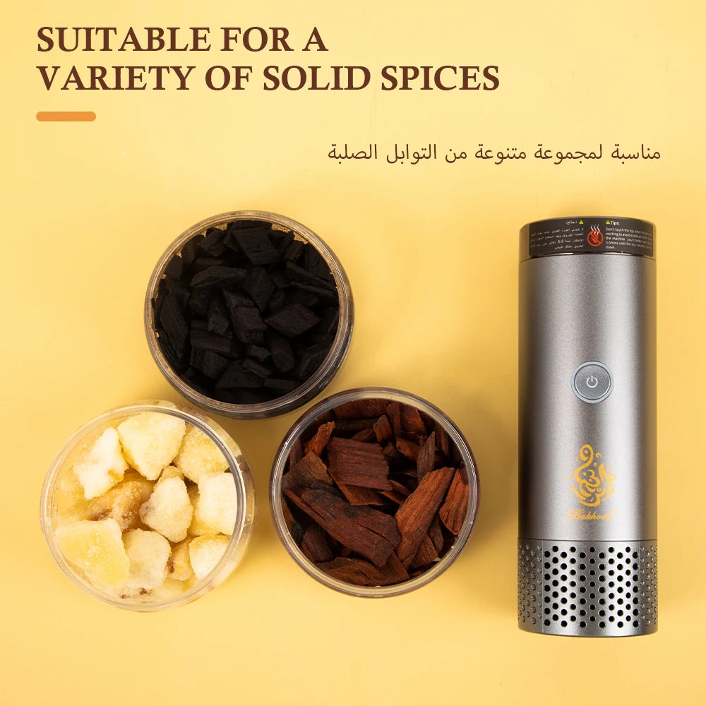 Bakhoor 2 In 1 Incense Burner Hair Aroma Diffuser Comb Saudi Arabia Electric Incense Burner 2000mAh Home Air Freshener Device