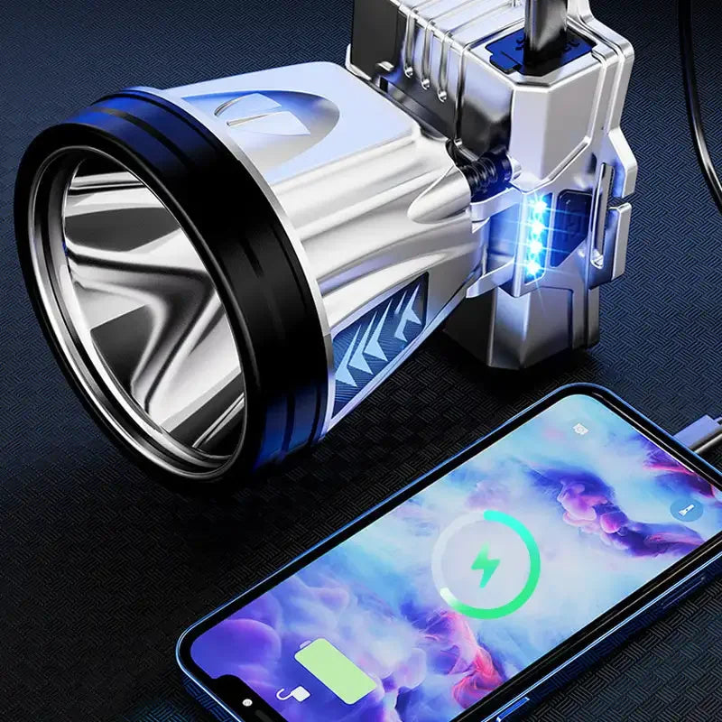 Super Bright LED Rechargeable Headlamp – High-Power Outdoor Flashlight
Perfect for Camping, Fishing, Hiking, and Emergency Use