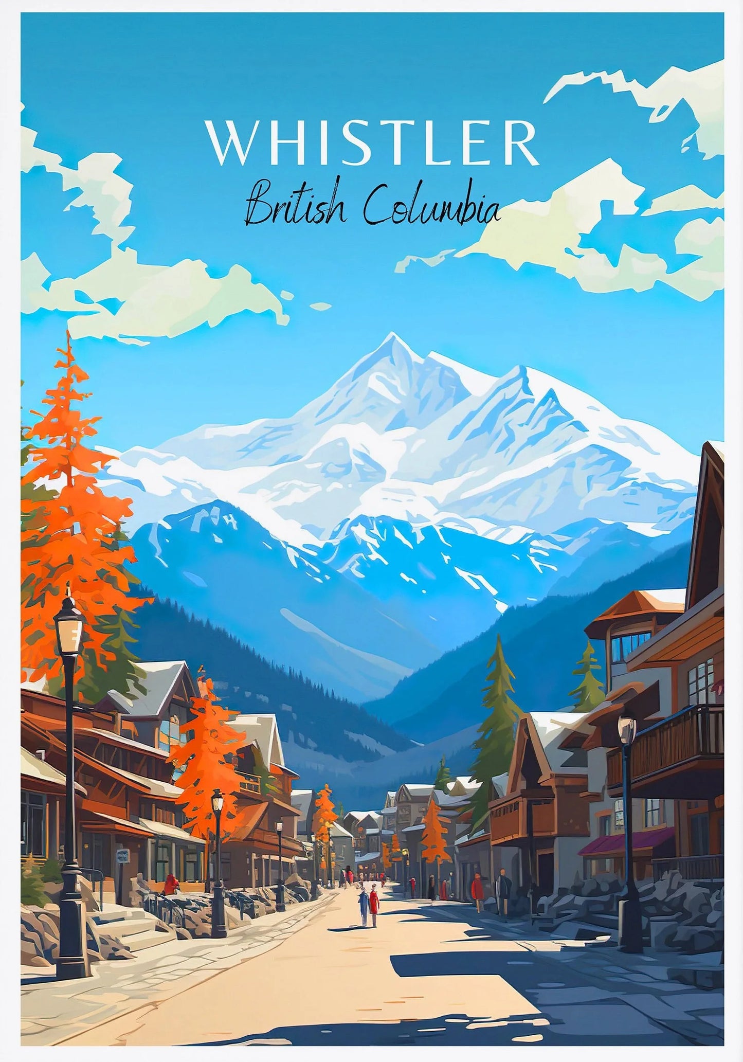 Ottawa Niagara Falls Vancouver Whistler Toronto Travel Poster Canada Canvas Painting Wall Art Picture for Living Room Home Decor