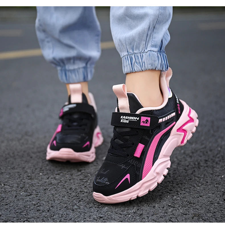 Princess Casual Sneaker Soft Comfortable Waterproof Anti-Slippery Kids Girl Trend Sport Shoes
