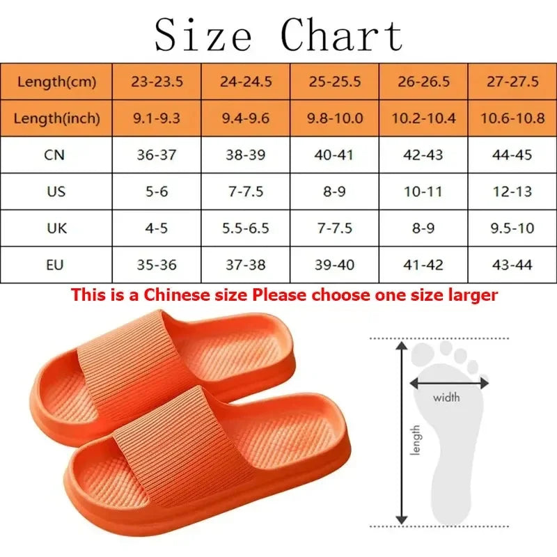 EVA Soft Sole Bathroom Anti-Slip Slippers Light Comfortable Outdoor Sandals Fashion Men's Women Beach Flip-Flop