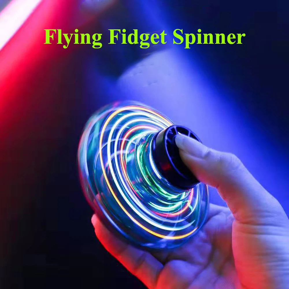Next-Gen Flying Spinner UFO Toy – Hand-Controlled Mini Drone with LED Lights | Magic Hover Ball for Teens & Kids | 360° Boomerang Fidget Toy