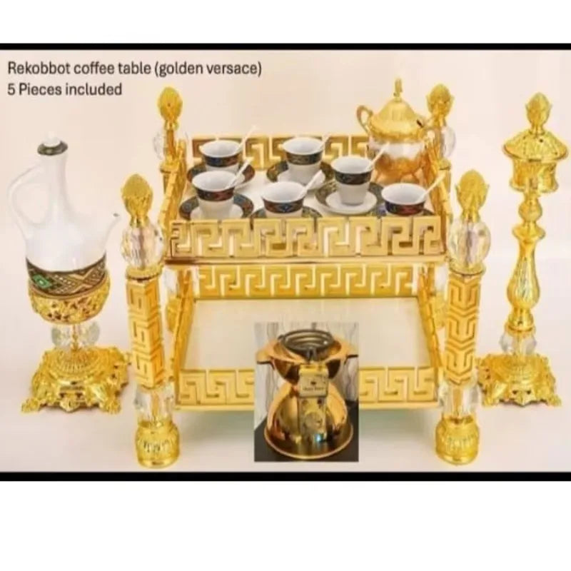 Modern Rekebot 4-Piece Coffee & Tea Table Set – Sleek New Design, Perfect for Any Space