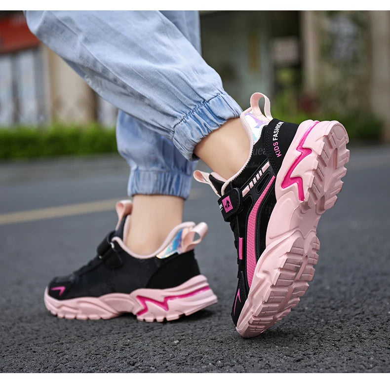 Princess Casual Sneaker Soft Comfortable Waterproof Anti-Slippery Kids Girl Trend Sport Shoes