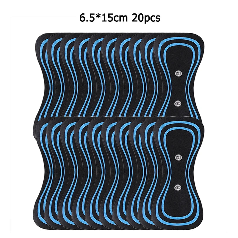 EMS Massager Gel Pads – Reusable Electrode Stickers for Muscle Relief & Neck Therapy