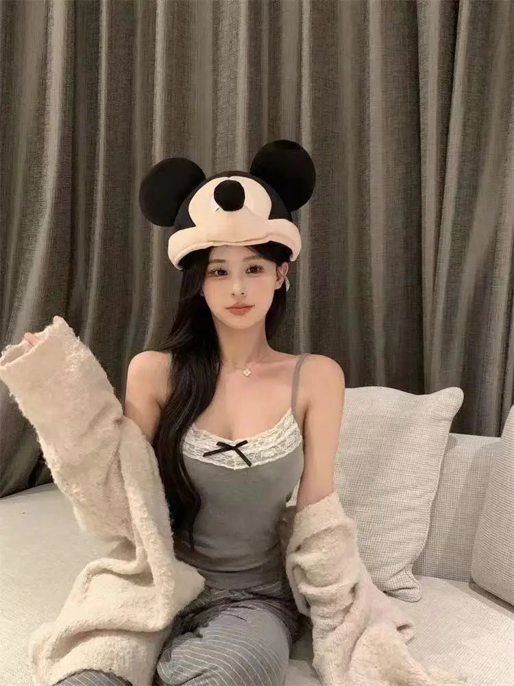 Women Camisole Tank Tops Bow Sleeveless Corset Top with Chest Pad Sweet Lace Patchwork Crop Slim Elegant Lady’s Camis