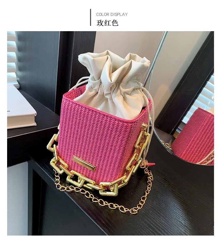 New Fashion Chain Handbag Single Shoulder Crossbody Small Square Women's Bag