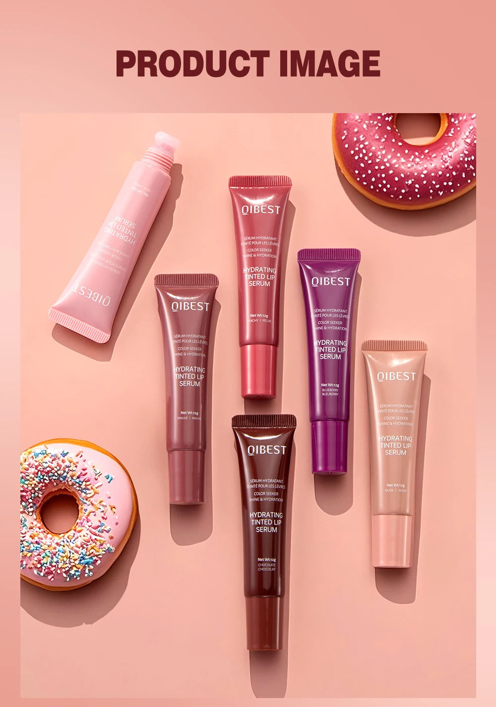 QIBEST Moisturizing Lip Gloss – Waterproof, Long-Lasting, and Easy to Apply