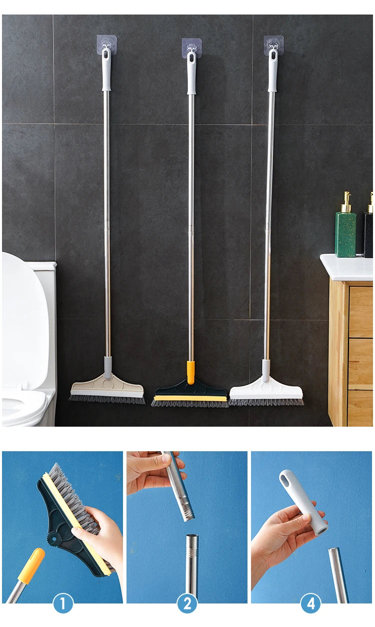 Bathroom Floor Brush Long Handle Wall Wash Toilet Cleaning