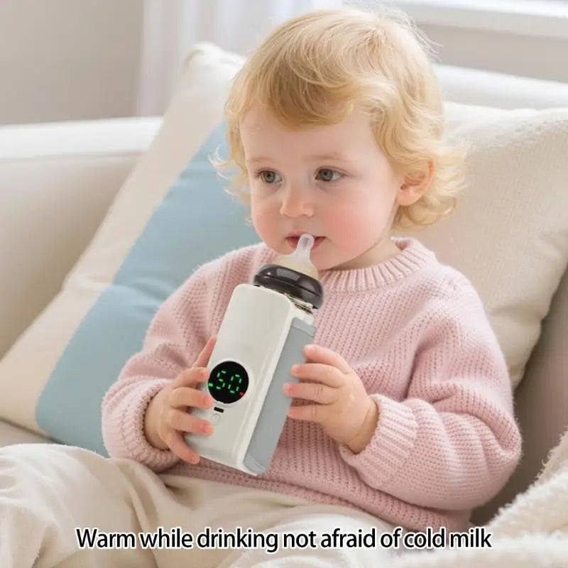 Portable Rechargeable Baby Bottle Warmer with Temperature Control