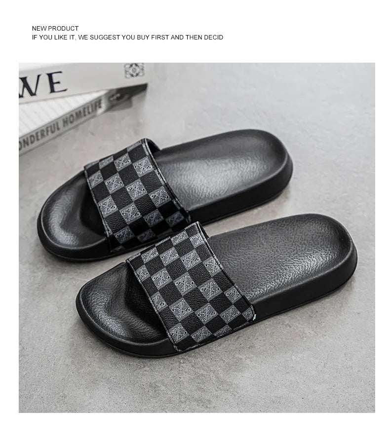 Men’s Summer 2025 Slippers – Non-Slip, Wear-Resistant Sports Sandals for Indoor & Outdoor Use