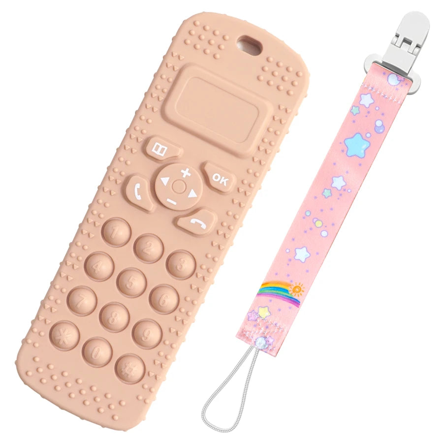 Mother & Kids Food-Grade Silicone Teething Toys, Teether Baby Toy, Gum Care Pacifier Clip, Nipple Clip, Baby Items.