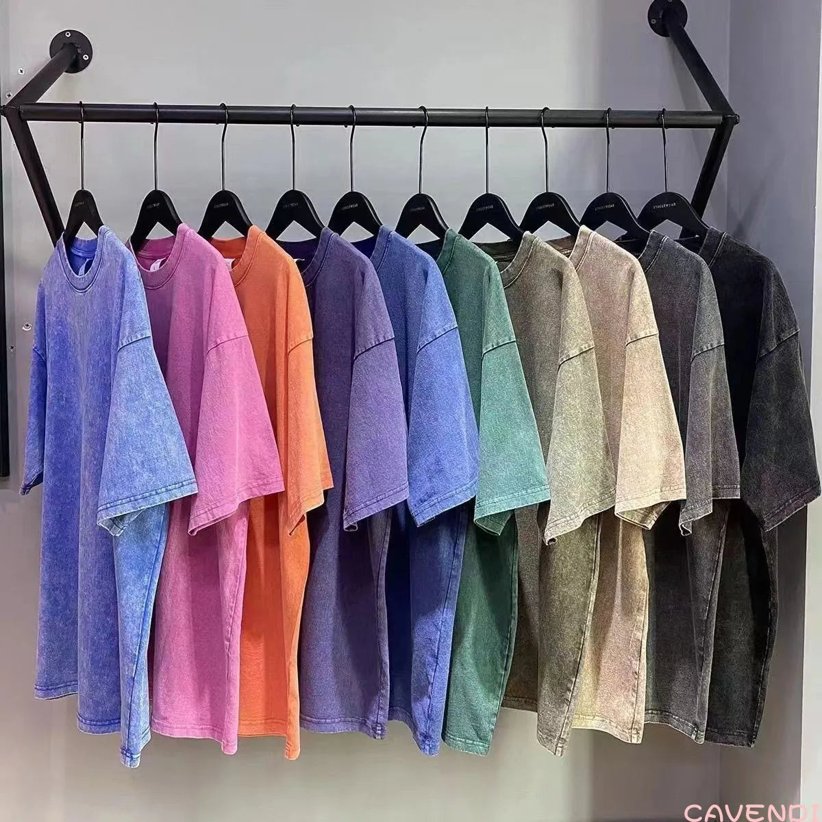 New Vintage Washed Men's T-Shirts – Streetwear Hip Hop Retro Punk Style, Harajuku Casual Cotton Short Sleeve Couple Tops for Women and Men