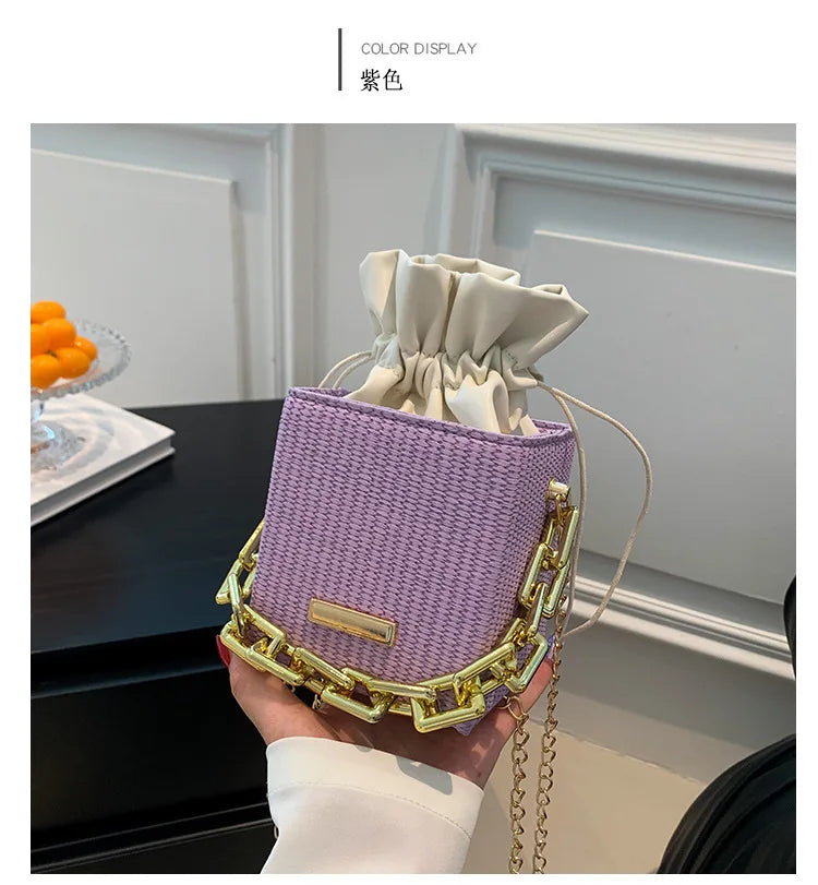 New Fashion Chain Handbag Single Shoulder Crossbody Small Square Women's Bag