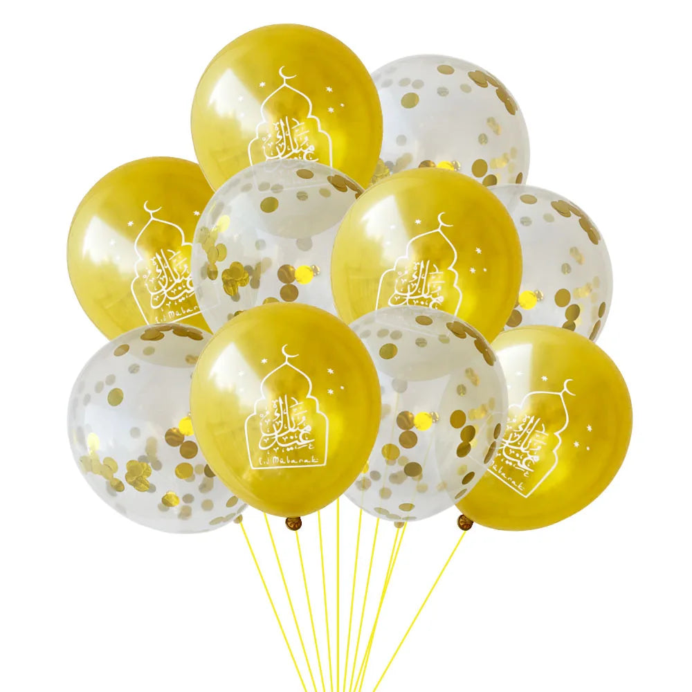 Ramadan Decoration 2025 Disposable Tableware Eid Mubarak Paper Plates Cups Ramadan Kareem Decor Islam Muslim Eid al-Fitr Party