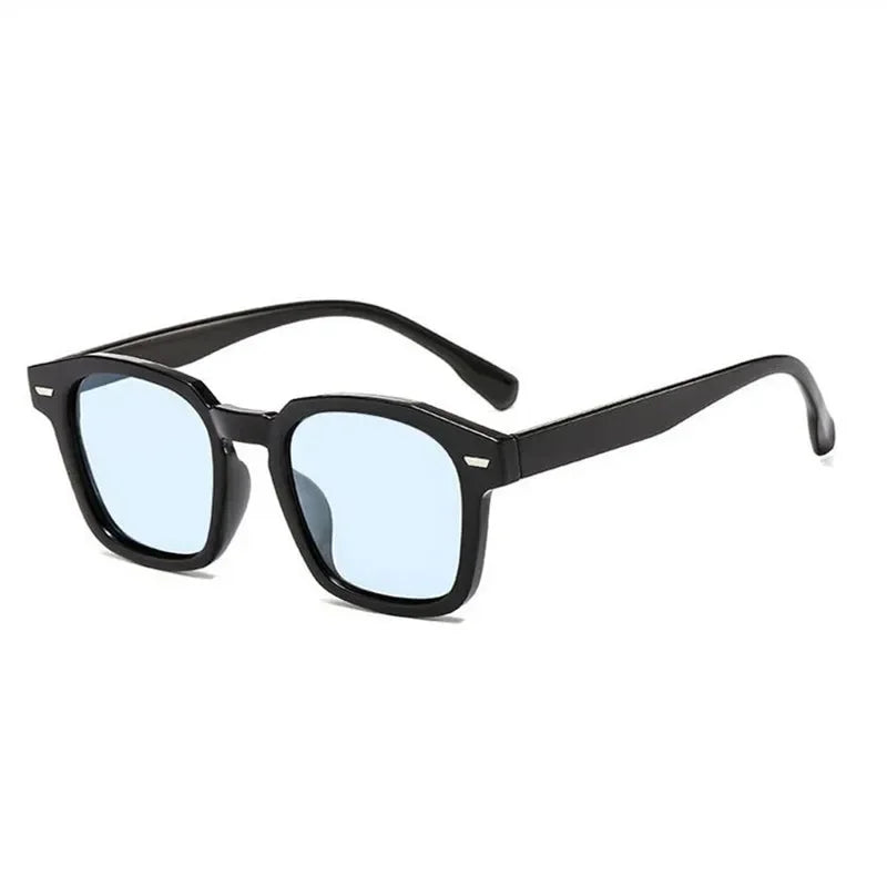 Women’s Korean Retro Cat Eye Sunglasses – Trendy Summer Square UV400 Ocean Film Shades