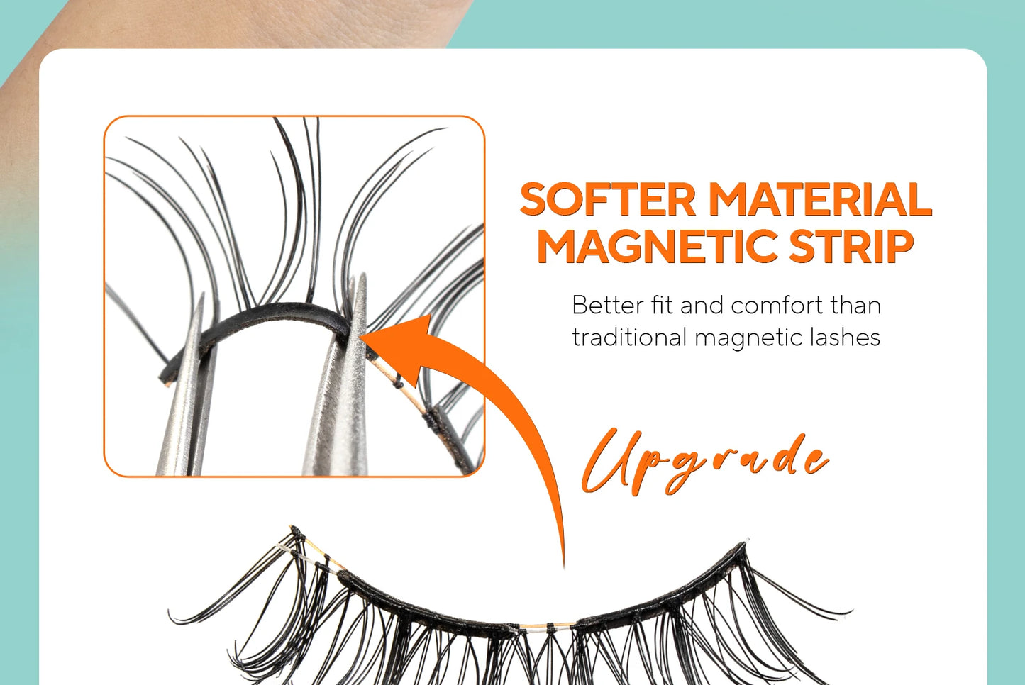 Soft Magnetic Eyelashes – No Glue Needed | Reusable | Natural 3D Look | Easy to Apply