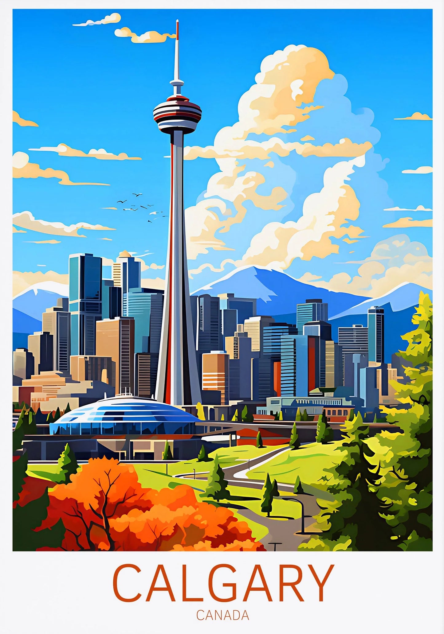 Ottawa Niagara Falls Vancouver Whistler Toronto Travel Poster Canada Canvas Painting Wall Art Picture for Living Room Home Decor