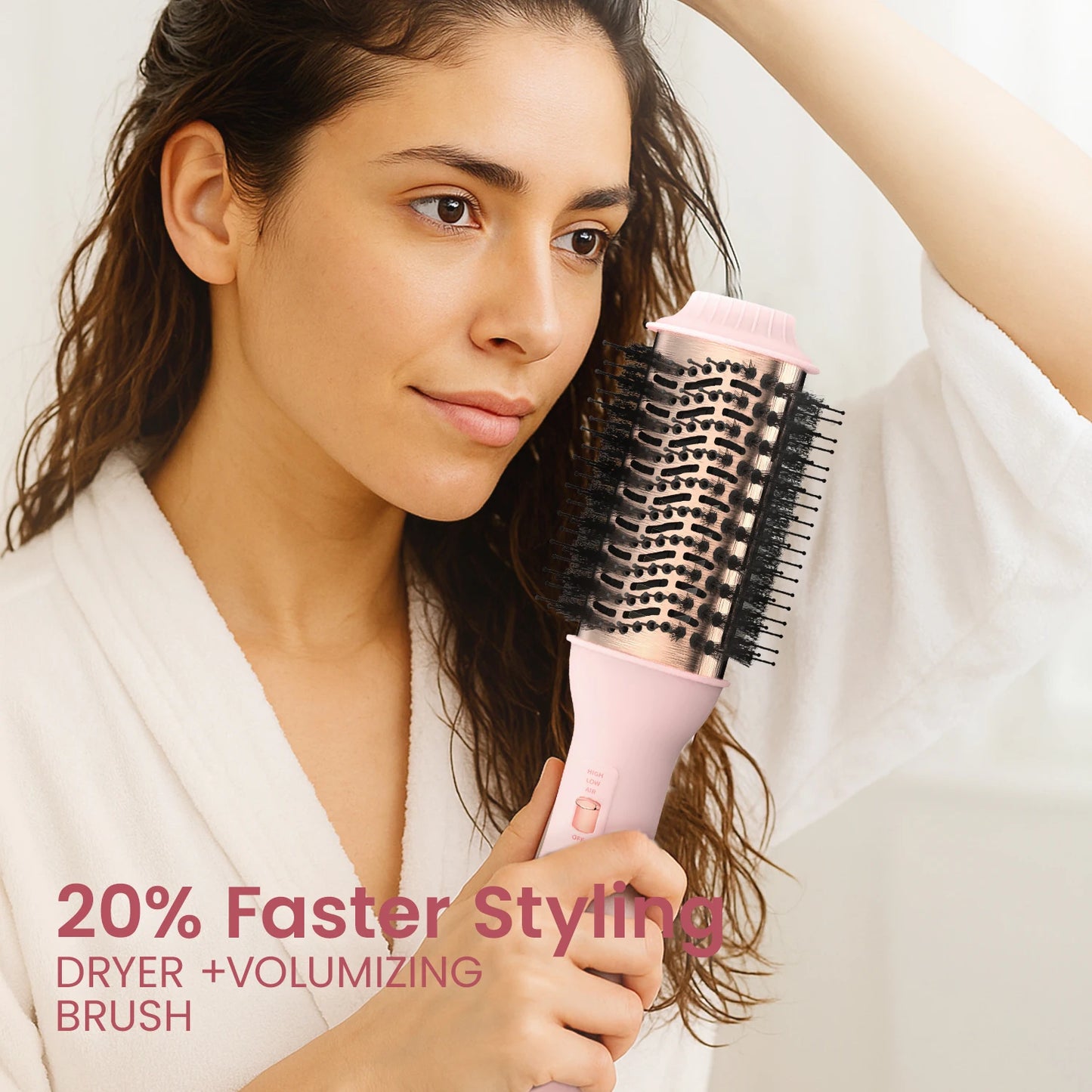 Professional 4-in-1 Blowout Hair Dryer Brush – Volumizing Hot Air Brush and Styler for Women