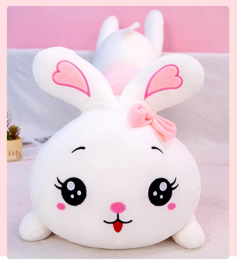 70-130cm Cute Soft Caterpillar Rabbit Plush Toys Nap Stuffed Animal Pillow Home Comfort Cushion Christmas Gift Doll Kids