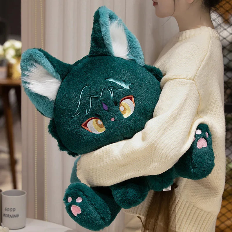 Adorable 42CM Genshin-Inspired Cat Plush – Kazuha, Scaramouche & Xiao | Soft Anime Pillow Toy for Fans & Gift Giving