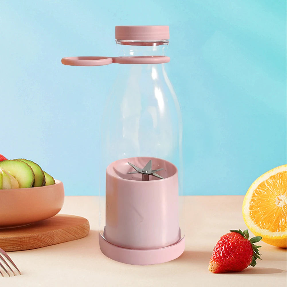Electric Fruit Juicer Cup – 380ml/420ml USB Rechargeable Portable Blender, Smoothie Maker & Juice Bottle