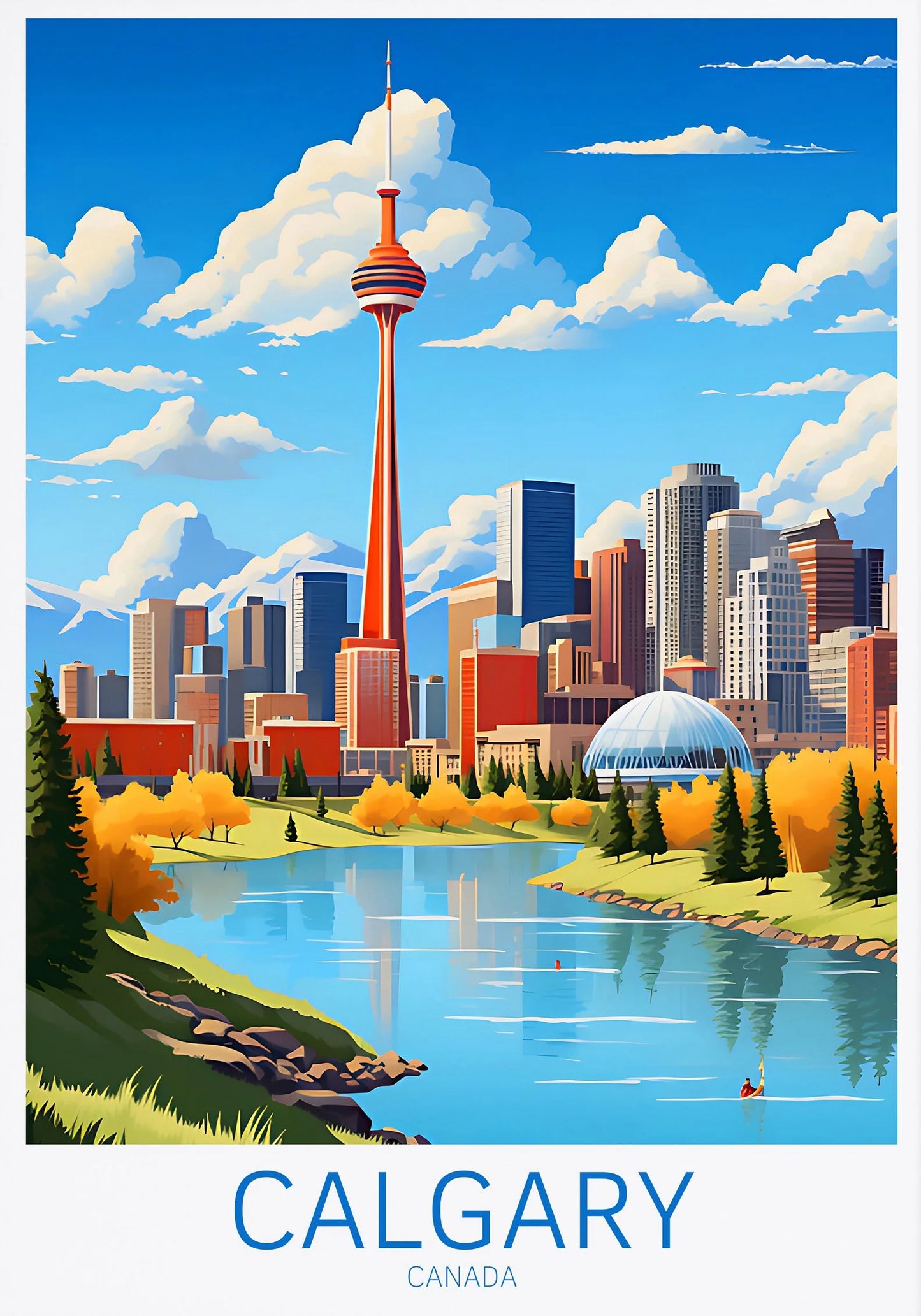 Ottawa Niagara Falls Vancouver Whistler Toronto Travel Poster Canada Canvas Painting Wall Art Picture for Living Room Home Decor