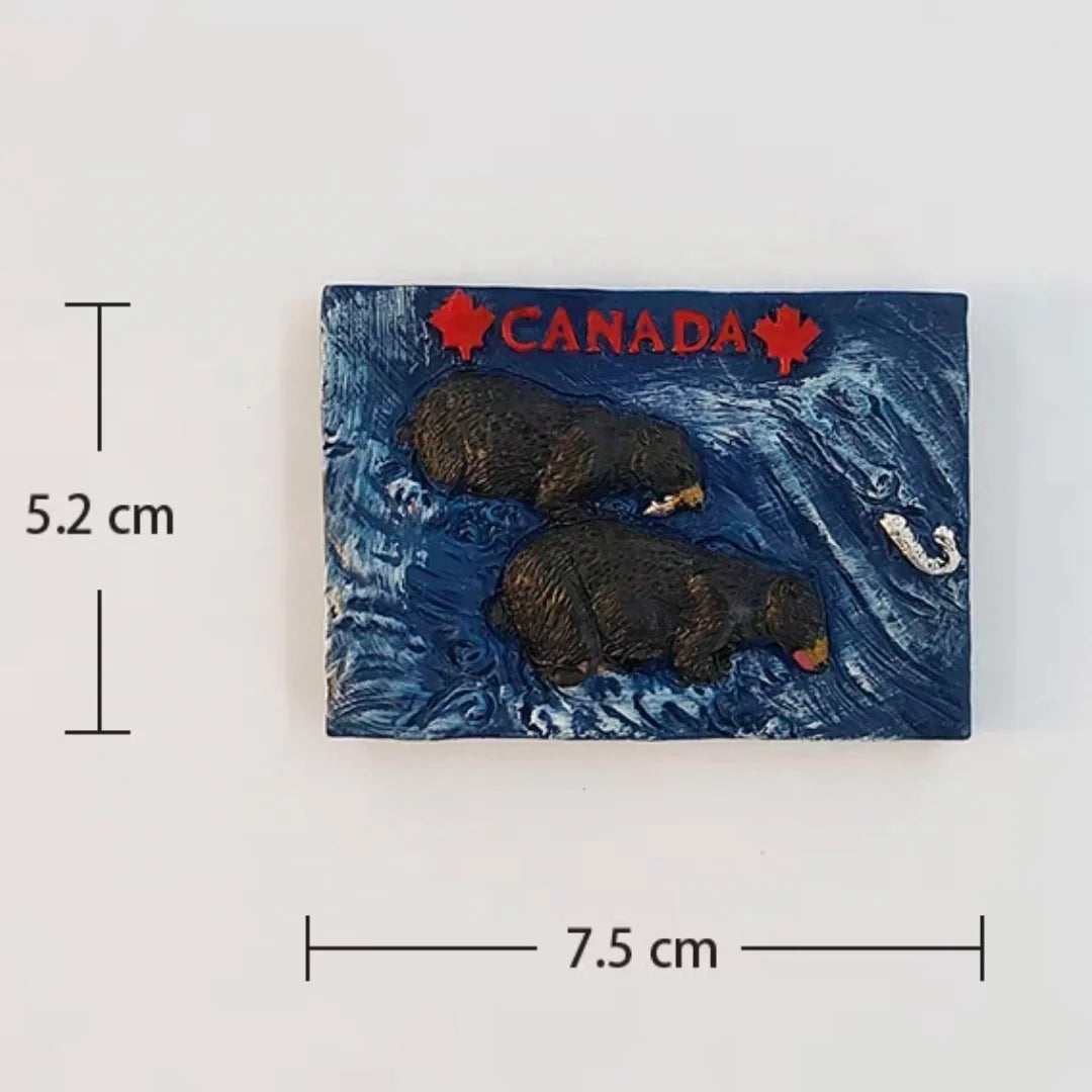 Canada North America Fridge Magnets Tourism Souvenir Refrigerator Magnetic Sticker Collection Handicraft Gift