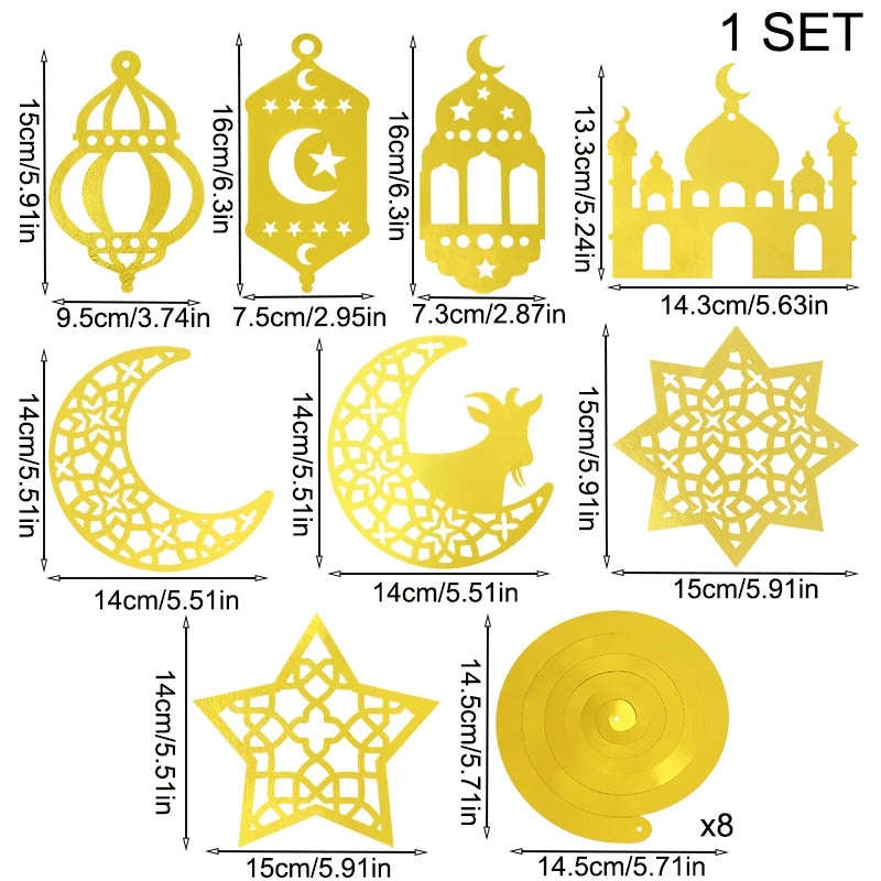 2025 Eid Mubarak Decor Banner Ramadan Mubarak Banner Ramadan Kareem Decoration for Home Islamic Muslim Party Eid Al Adha