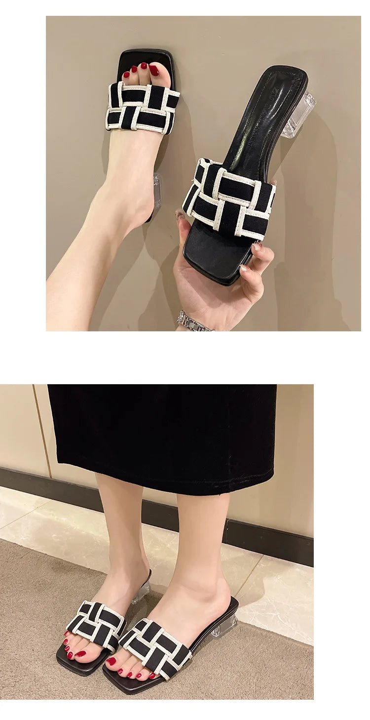 Braided Flip-flops for Women, Open-toe Fashion, Women's Summer Shoes 2024