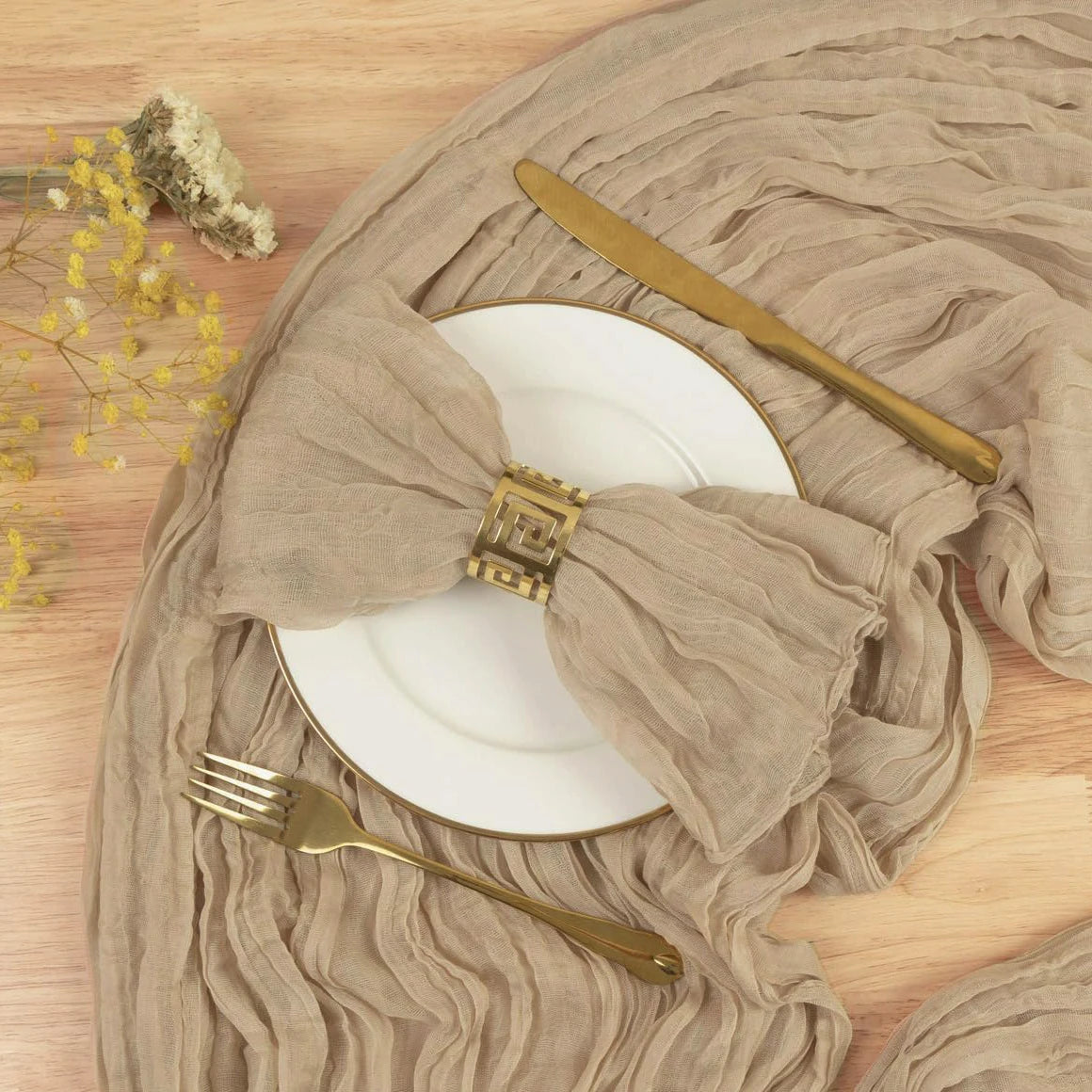 102Pcs Wholesale Cheesecloth Napkin Sage Green Gauze Napkins Party Christmas Wedding Decoration Baby Shower Dinner Retro Napkins