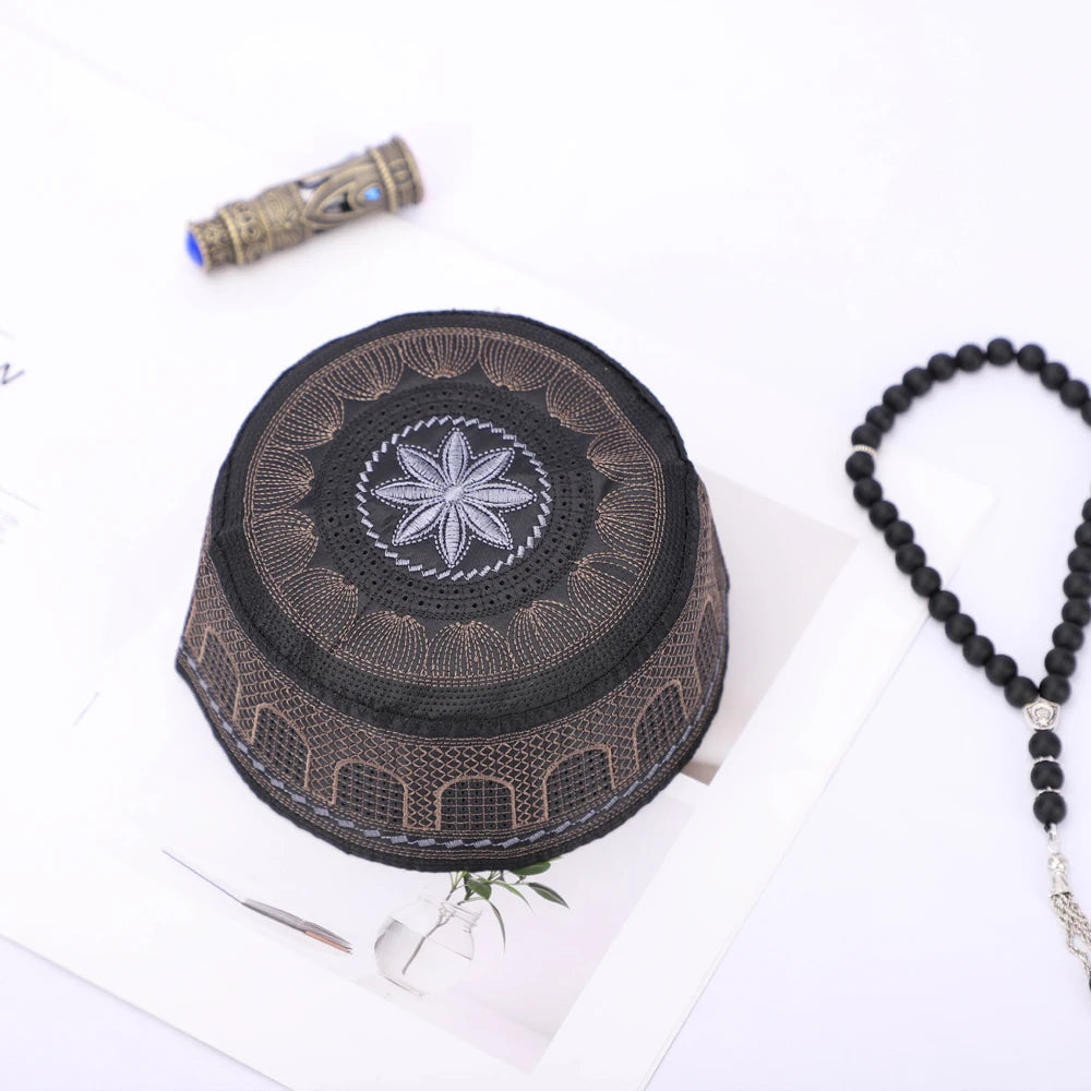 Yarmulke Fashion Muslim Hat for Men Spring Autumn Multi-Color Islam Hair Cover Yarmulke Busines Part Birthday RIMAIRE