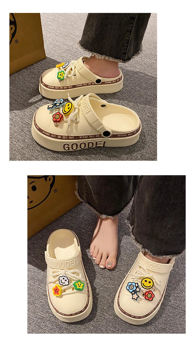 Women’s New Arrival Sandals – Elegant Clogs, Fashionable Street & Beach Slides, Height-Increasing Slippers for Girls