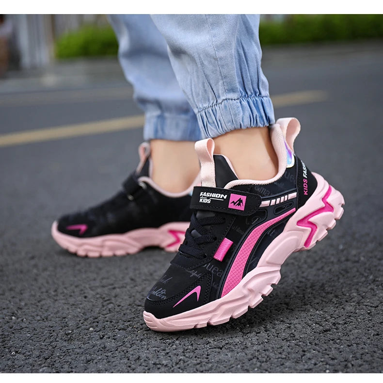 Princess Casual Sneaker Soft Comfortable Waterproof Anti-Slippery Kids Girl Trend Sport Shoes
