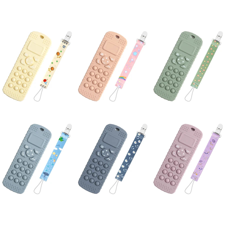 Mother & Kids Food-Grade Silicone Teething Toys, Teether Baby Toy, Gum Care Pacifier Clip, Nipple Clip, Baby Items.