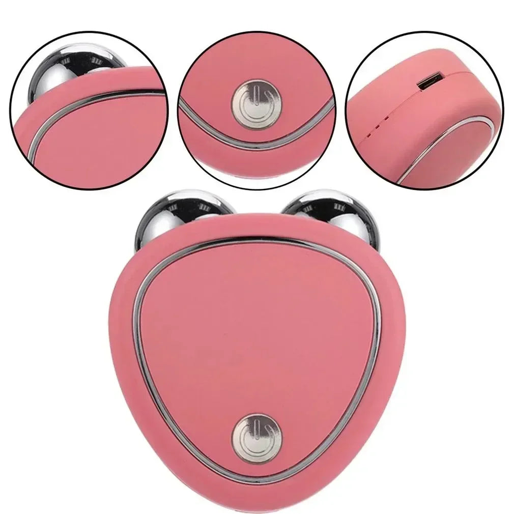 Mini Facial Massage Beauty Device – Portable USB Rechargeable | Anti-Wrinkle, Skin Tightening, Face Lifting & Firming Tool for Daily Skincare