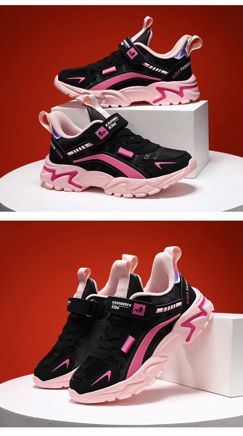 Princess Casual Sneaker Soft Comfortable Waterproof Anti-Slippery Kids Girl Trend Sport Shoes