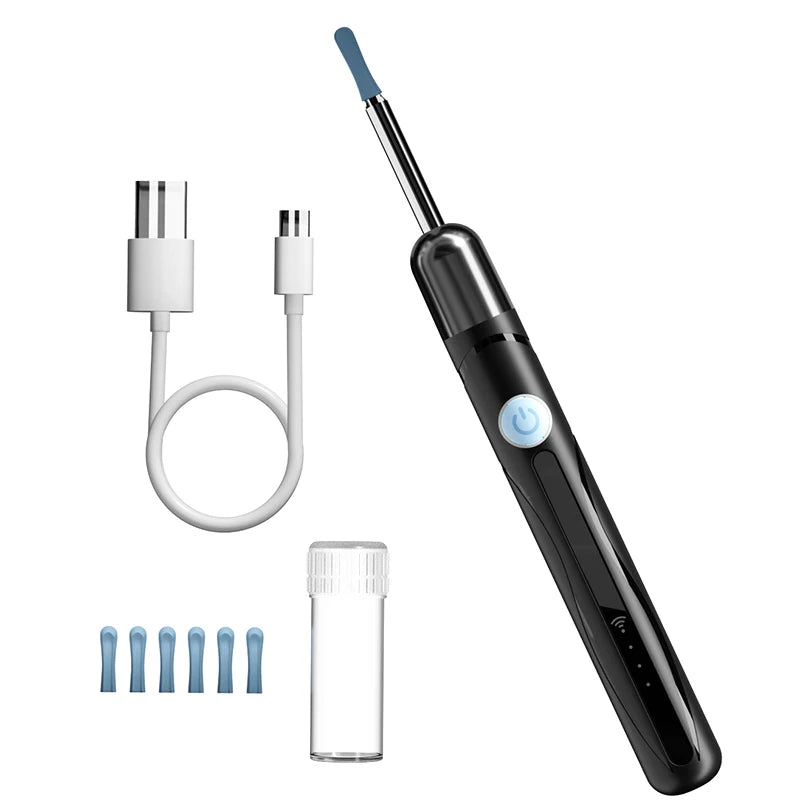 WiFi Visual Ear Cleaner with 1080P HD Camera – Ear Wax Removal Kit with 6 LED Lights, 4.2mm Ear Pick, Waterproof, Compatible with iPhone & Android, Includes Storage Case