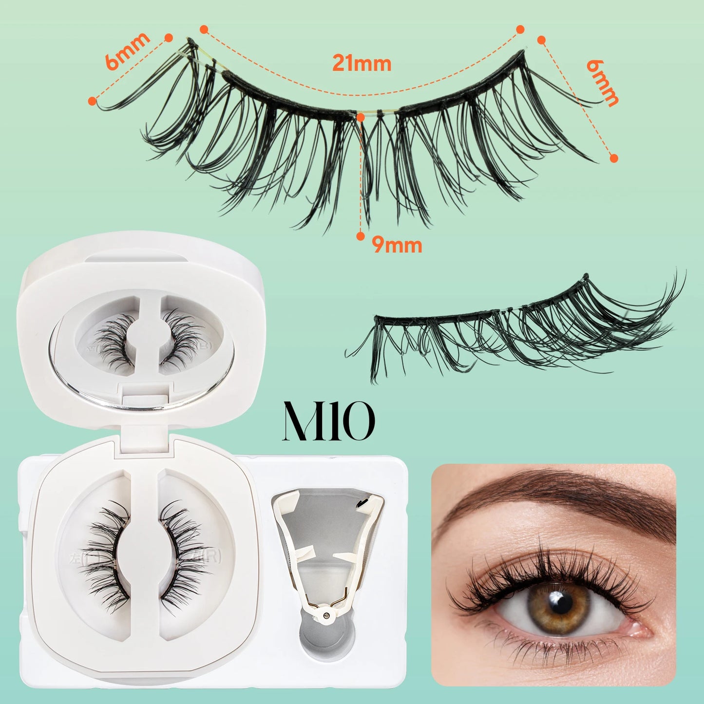 Soft Magnetic Eyelashes – No Glue Needed | Reusable | Natural 3D Look | Easy to Apply