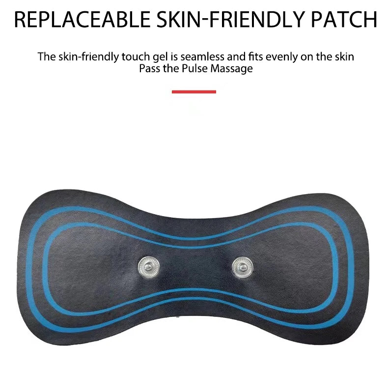 EMS Massager Gel Pads – Reusable Electrode Stickers for Muscle Relief & Neck Therapy