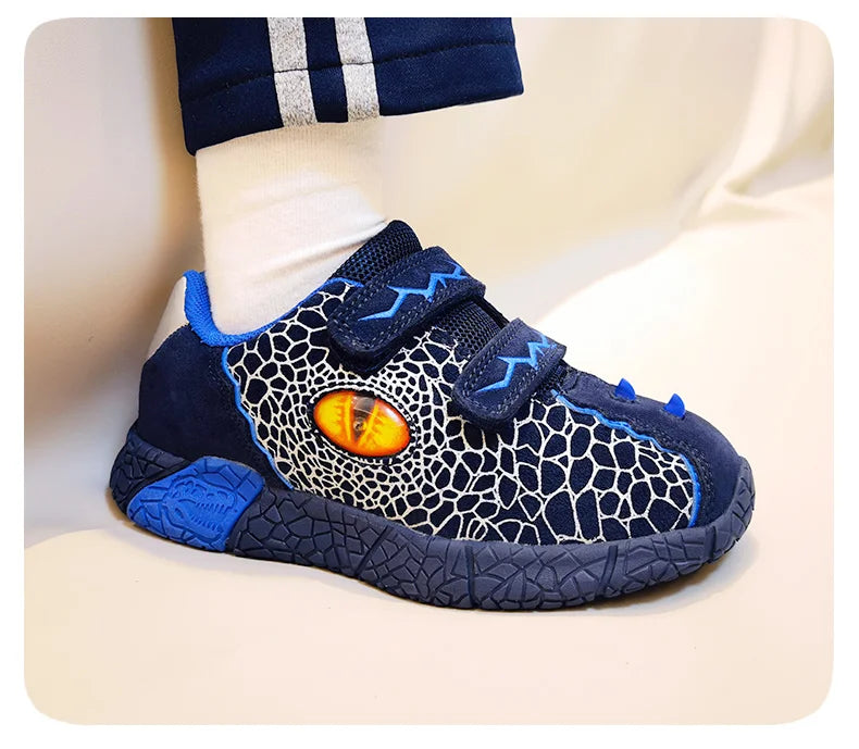 Kids LED Light-Up Sneakers - Boys 3-6Y, Flashing Glowing Sports Shoes for Spring & Autumn, Casual Running Footwear