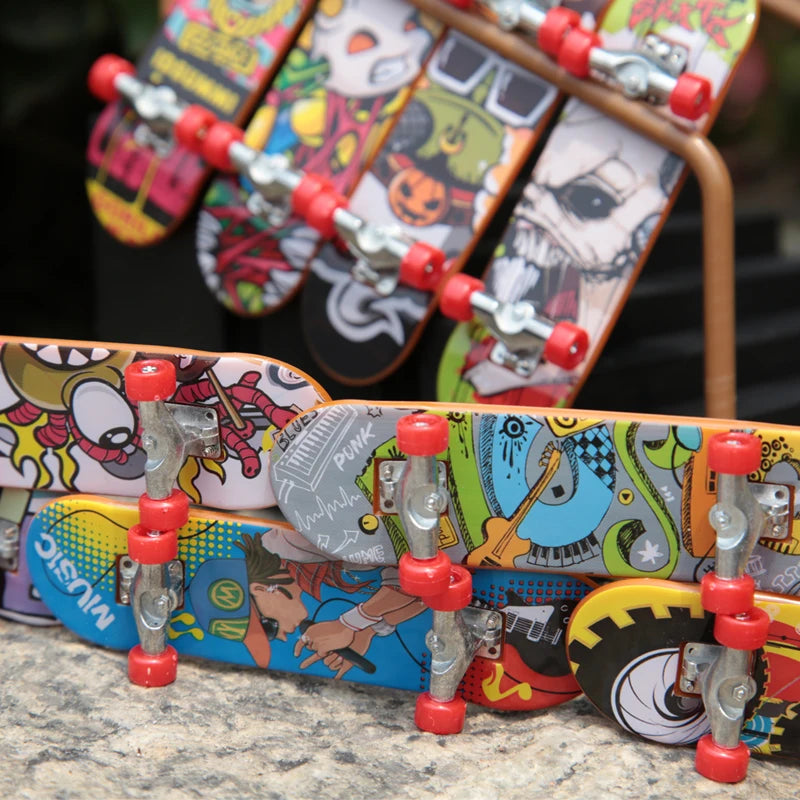 MEOA Mini Finger Skateboard and Scooter Set with Roller Skates, Drift Board, Replacement Wheels, Tools and Finger Clothing