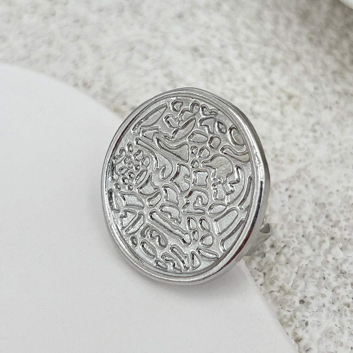 SHIXIN Creative Irregular Geometric Square Round Open Ring for Women Hip Hop Gold Color Adjustable Ring Finger Jewelry 2025 New