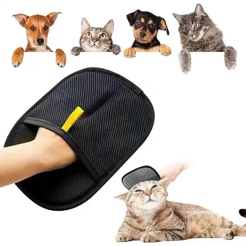 Pet Hair Cleaning & Grooming Gloves – Double-Sided, Multi-Functional Pet Grooming Tool