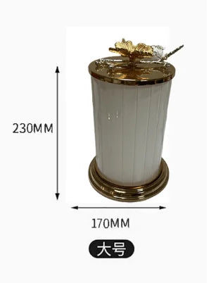 Metal Cover Acrylic Storage Jar Candy Jars Storage Tanks Storage Bottle Dried Fruit Box Candy Box Desktop Organizer Food Jars