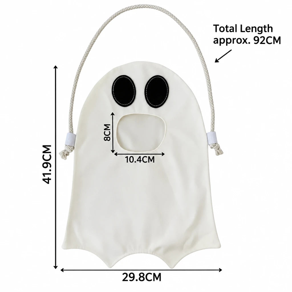 Halloween Ghost Drawstring Treat Bag