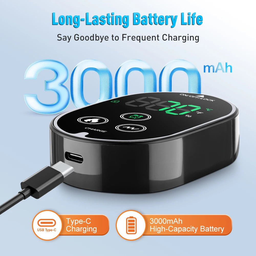 Smart Heated Foot & Ankle Massager – Adjustable Compression & Multi-Speed Vibration for Relaxation and Recovery