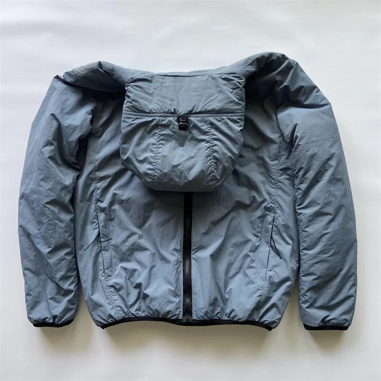 Y2K  men's winter casual hooded windproof cotton clothing youth trendy brand warm cardigan zipper jacket cotton jacket