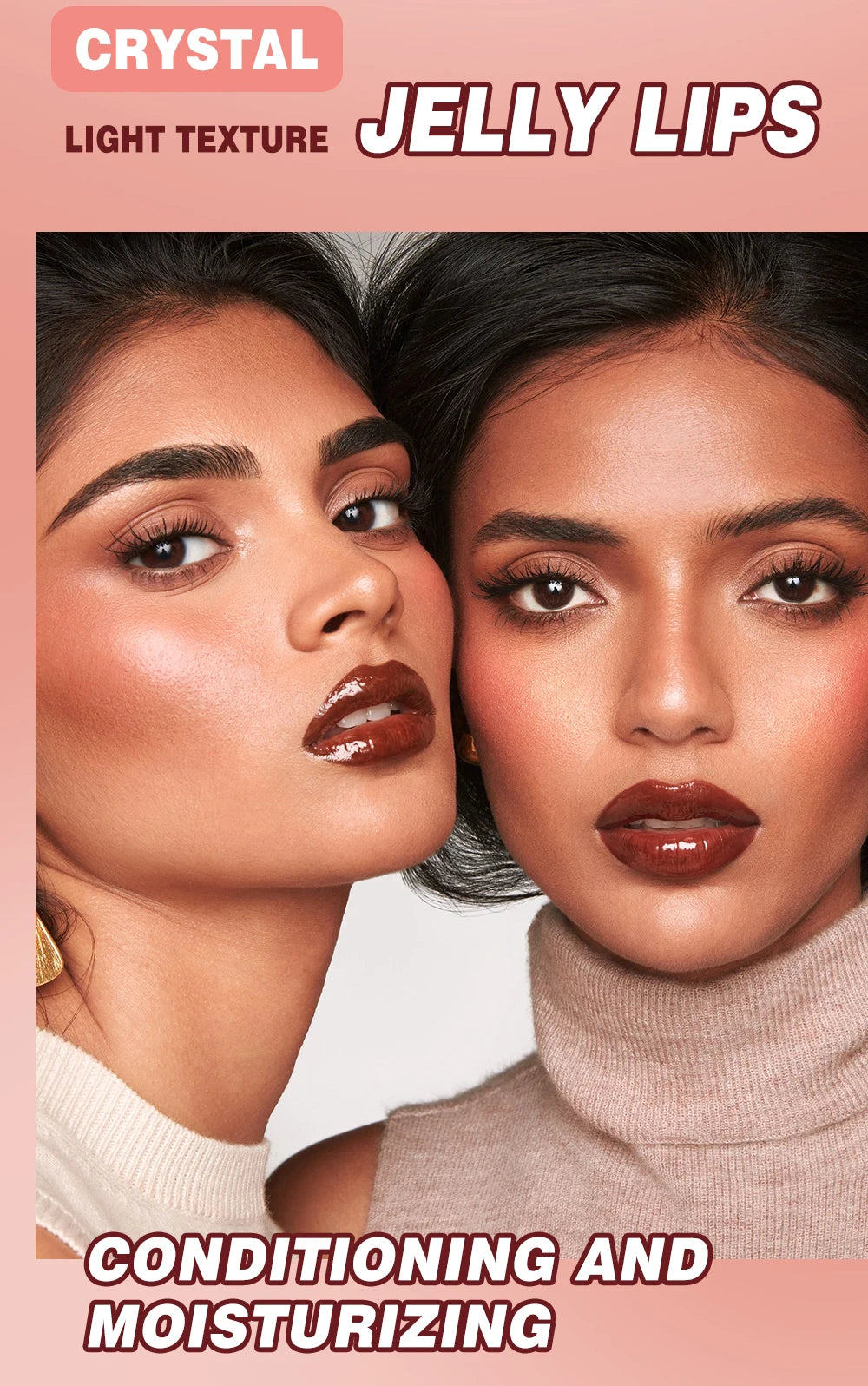 QIBEST Moisturizing Lip Gloss – Waterproof, Long-Lasting, and Easy to Apply